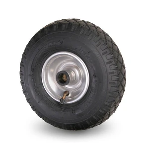 Luftgummihjul 3.00-4, Plåtfälg, Rullager