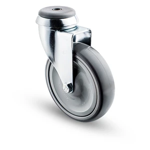 Apparathjul. Länkbygel. C-hål. PTE hjul. Finns i fler storlekar..