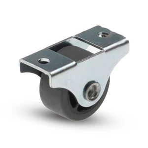 Ottomanhjul Ø27 mm - Polyuretanbana - Fast