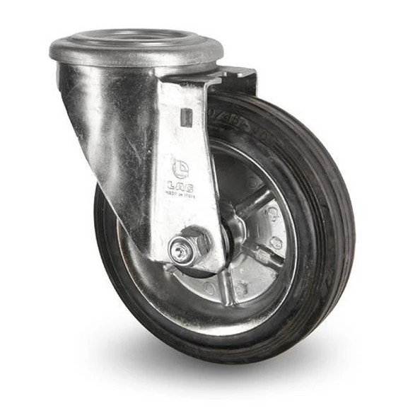 Industrihjul - Gummibana med plåtfälg