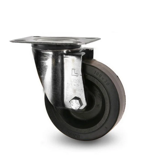 Värmebeständiga hjul - gummi - rostfritt