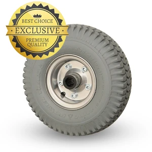 Massiva hjul  260x85 mm  PU-fyllda hjul  Rullager  Axelhål 20mm/Navlängd 50mm