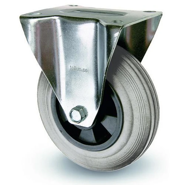 Industrihjul - Grå gummibana