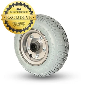 Massiva hjul  220x75 mm  PU-fyllda hjul  Rullager  Axelhål 20mm/Navlängd 50mm