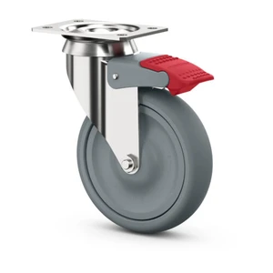 Länkhjul A2M. Polyuretanbana. Platta broms