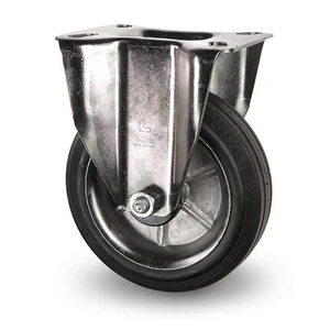 Industrihjul - Gummibana med plåtfälg