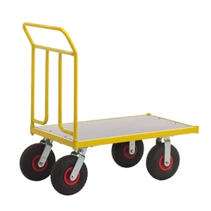 Lagervagn med plyfaflak  Luftgummihjul   Vikt: 41 kg Maxlast: 400 kg