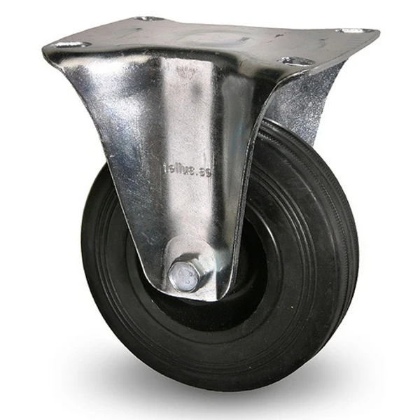 Industrihjul - Svart gummibana