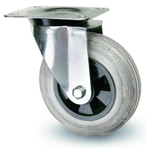 Industrihjul - Grå gummibana