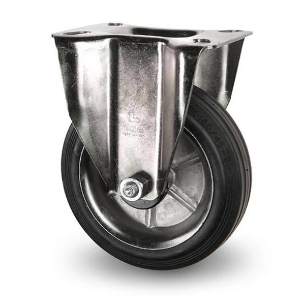 Industrihjul - Gummibana med plåtfälg