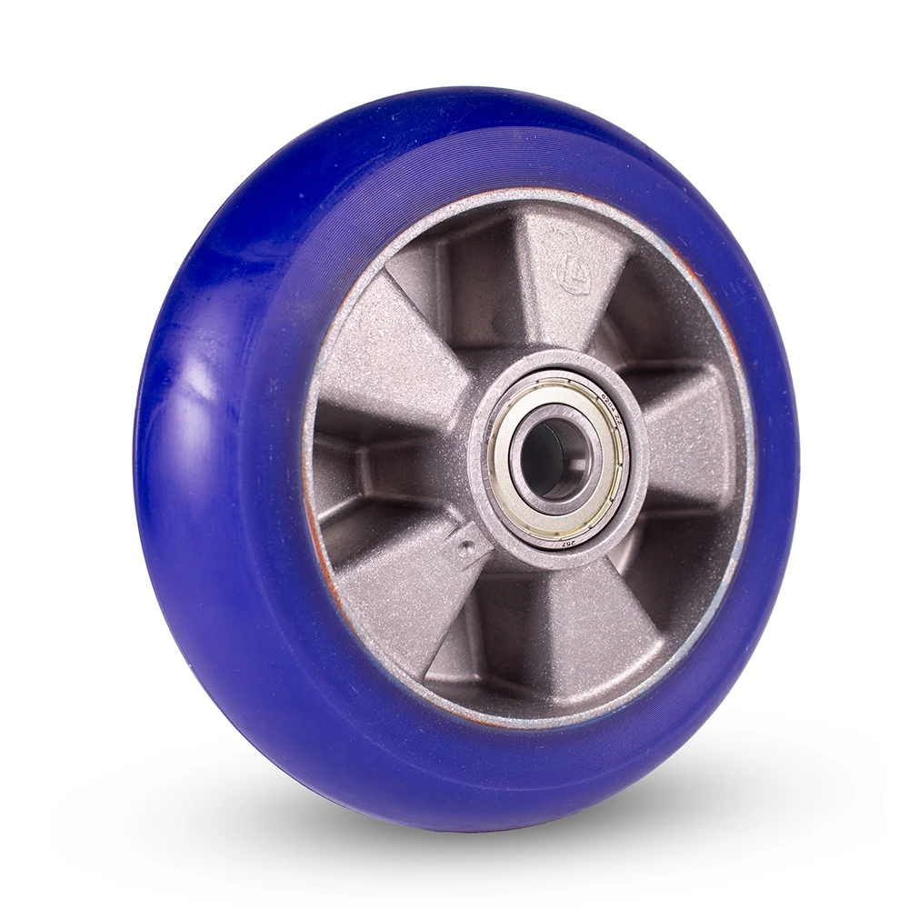 D1 Industrihjul Ø200 PU-bana TAU Konvex