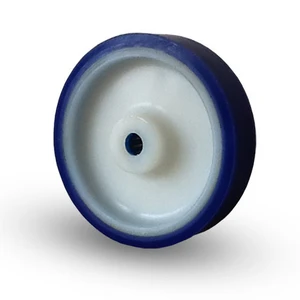 Industrihjul - Polyuretan - Rullager - Blå