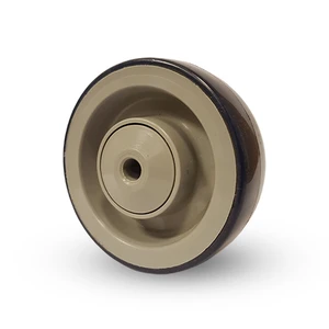 Industrihjul. 100x36 mm. Polyuretanbana. Kullager