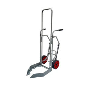 Däckkärra med trampbygel. Punkteringsfria hjul. Maxlast: 120 kg